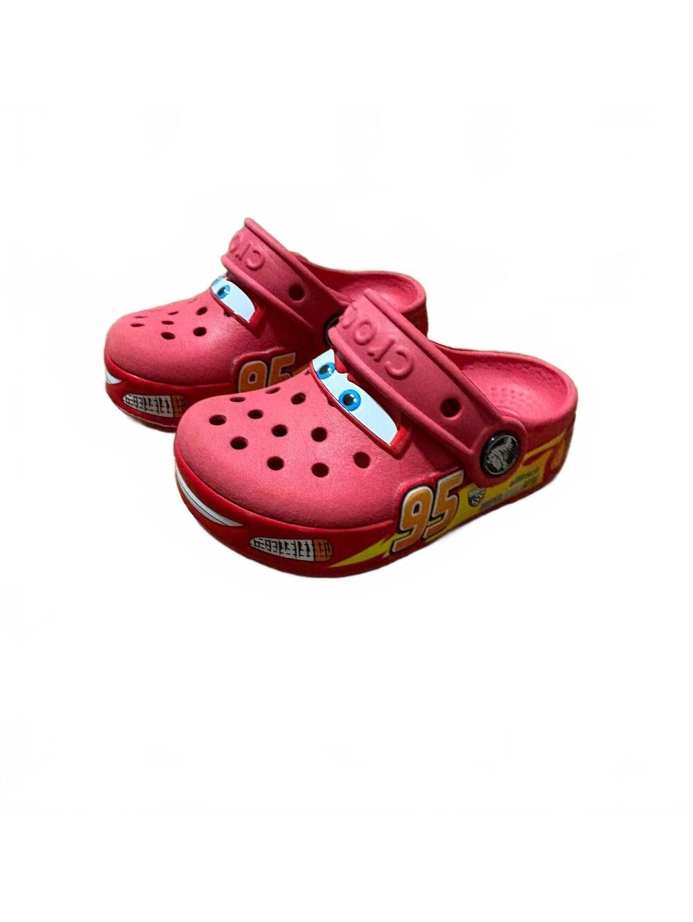 Disney Pixar Cars Lightning McQueen Crocs Kids C6 Red Clogs Shoes